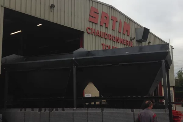 Satim Rhône_ trémie acier chaundronnerie industrielle