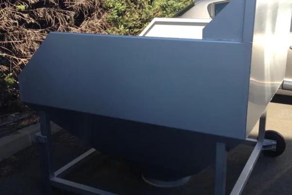 Satim Rhône_ trémie inox viticole